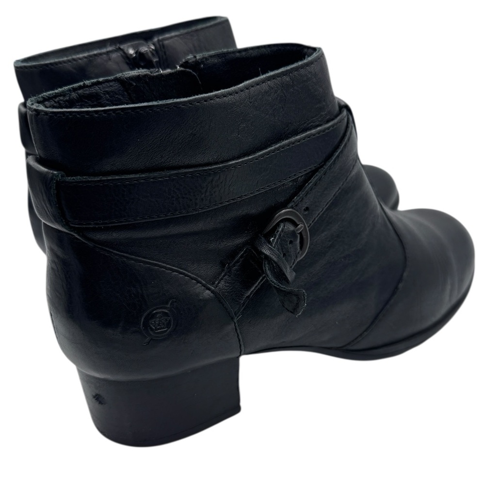Born Black Leather Ankle Booties - Picture 6 of 9